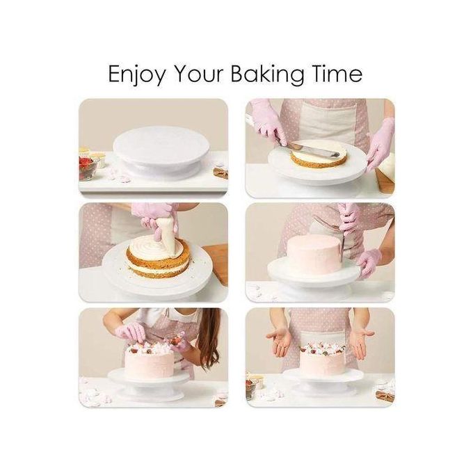 Cake Turntable - Rotating Decorating Stand for baking