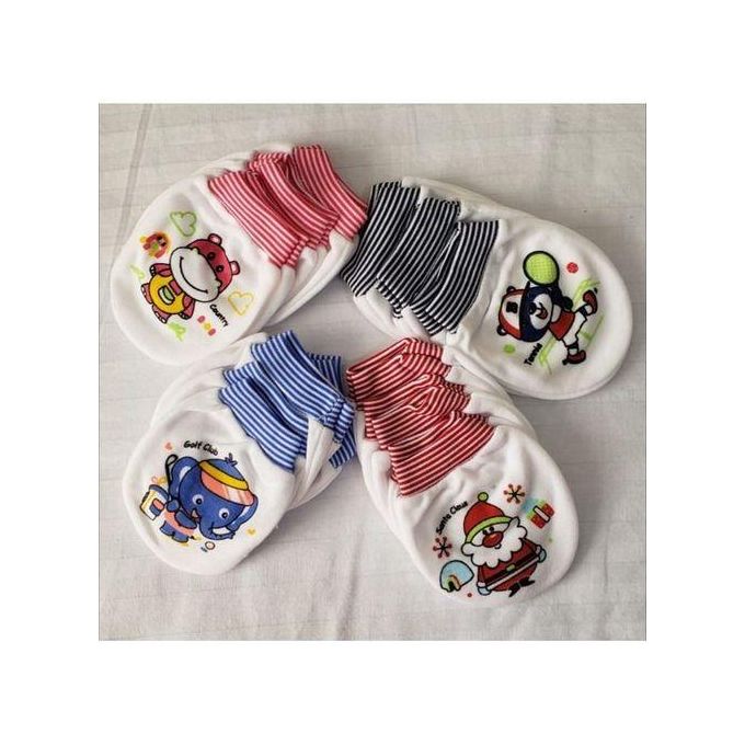Fashion 6PCS Unisex Softest Baby Gloves Newborn Mittens
