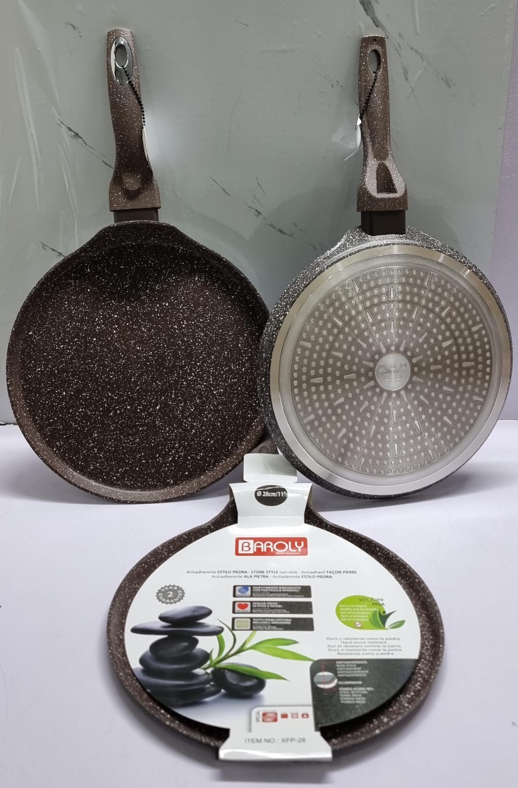 Non-stick Heavy Granite Chapati Pan(28cm), Durable
Easy to use
Quick and easy cleaning 
A healthier choice when it comes to cookware.