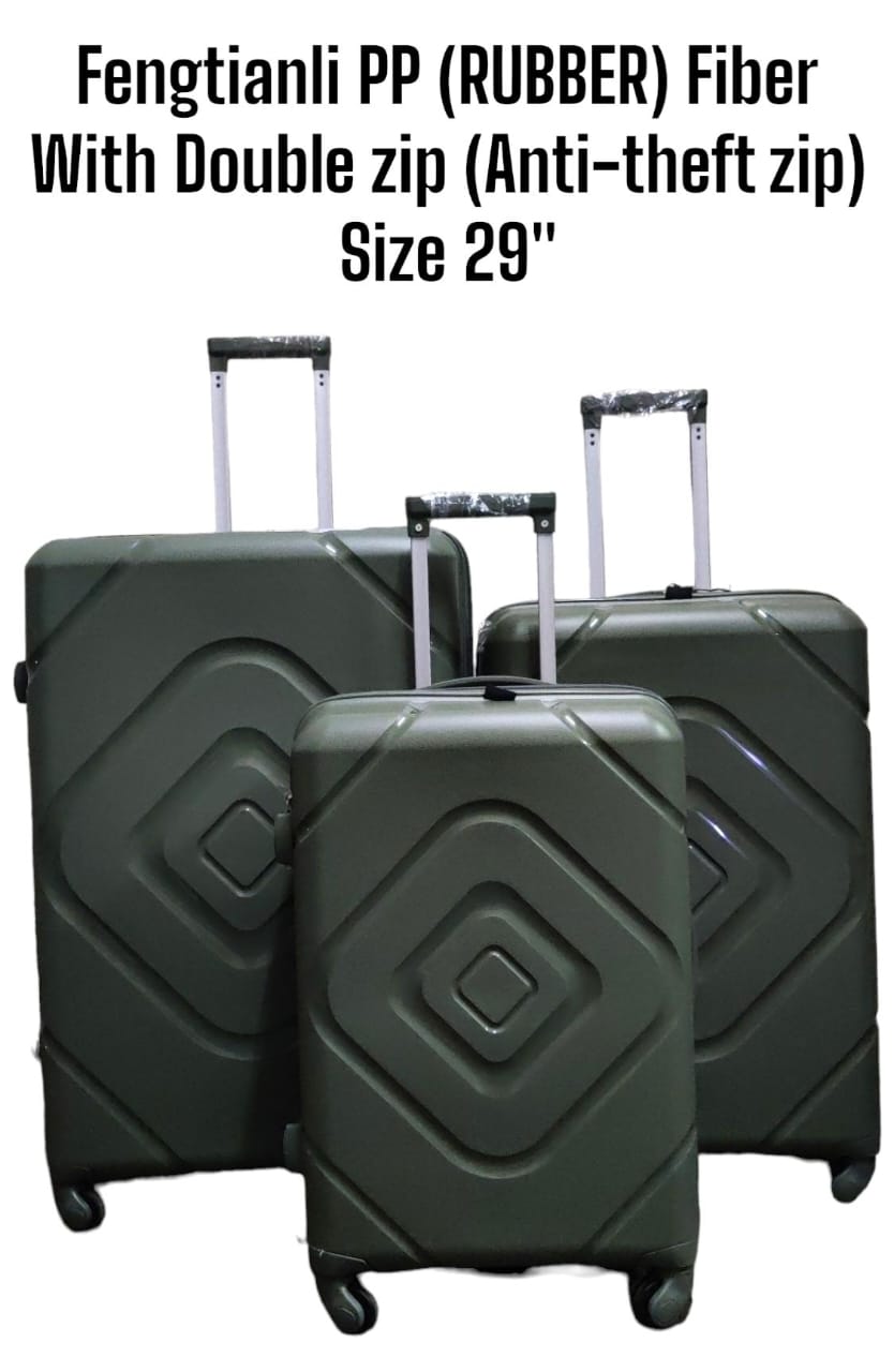 3 IN 1 LAXURIOUS FIBRE SUITCASE BRIEFCASE TRAVEL BAGMade of high-quality materials Sleek and stylish design 3-in-1 design Hard,  t.▪Compression straps keep clothing neatly packed▪Superior quality.