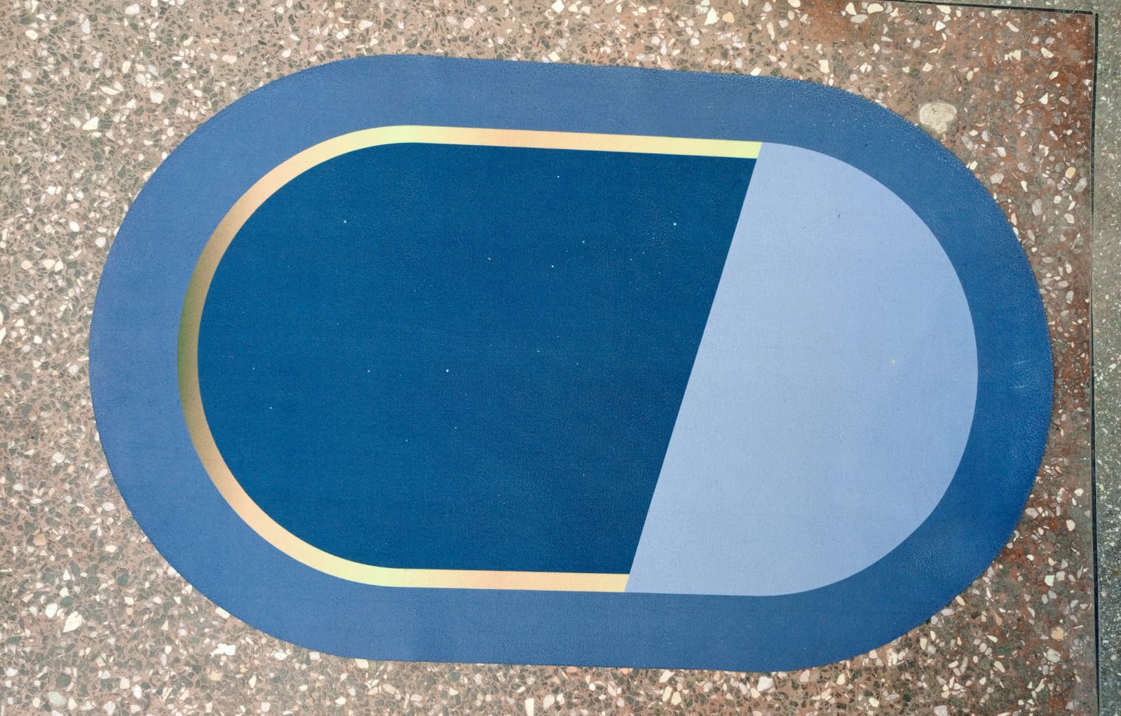 Bathroom Toilet Absorbent Bath Mat-Anti-Slip,Quick Dry   soft leather-like surface and a cushioning sponge layer that provides comfort underfoot, while its durable construction resists pilling, fading