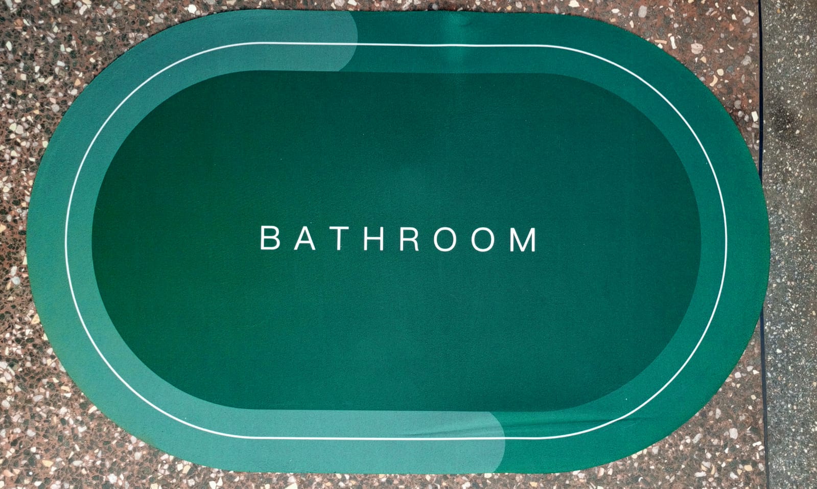 Bathroom Toilet Absorbent Bath Mat-Anti-Slip,Quick Dry   soft leather-like surface and a cushioning sponge layer that provides comfort underfoot, while its durable construction resists pilling, fading
