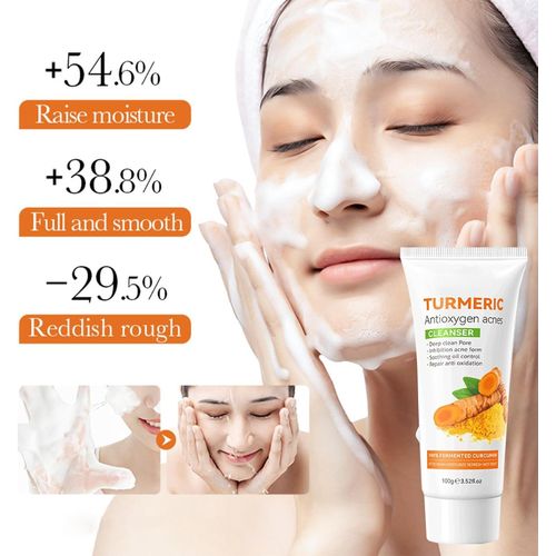 SADOER 2 In 1, Turmeric Cleanser + Tumeric Toner, Combined Tumeric Cleanser And Turmeric Face Toner For Revitalized Skin, Deep Hydration Like Vitamin C, Skin Soothing, Eliminate Dark Marks