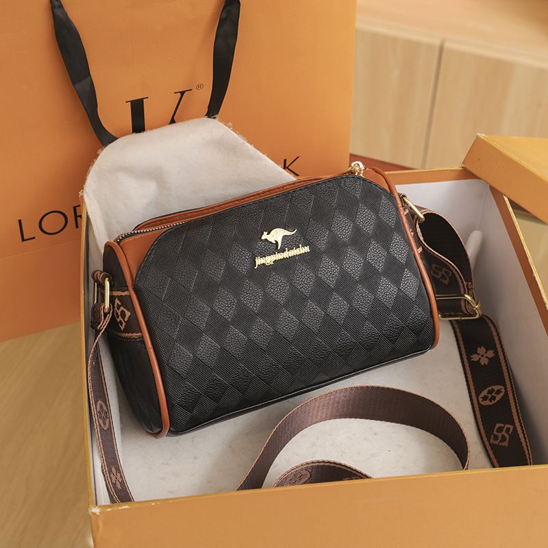 Popular High Quality Hand Bags Cute Ladies New Arrivals Women's Shoulder Bag Diamond Grid Boston one-shoulder Crossbody Soft Leather Casual Small Bag For Woman