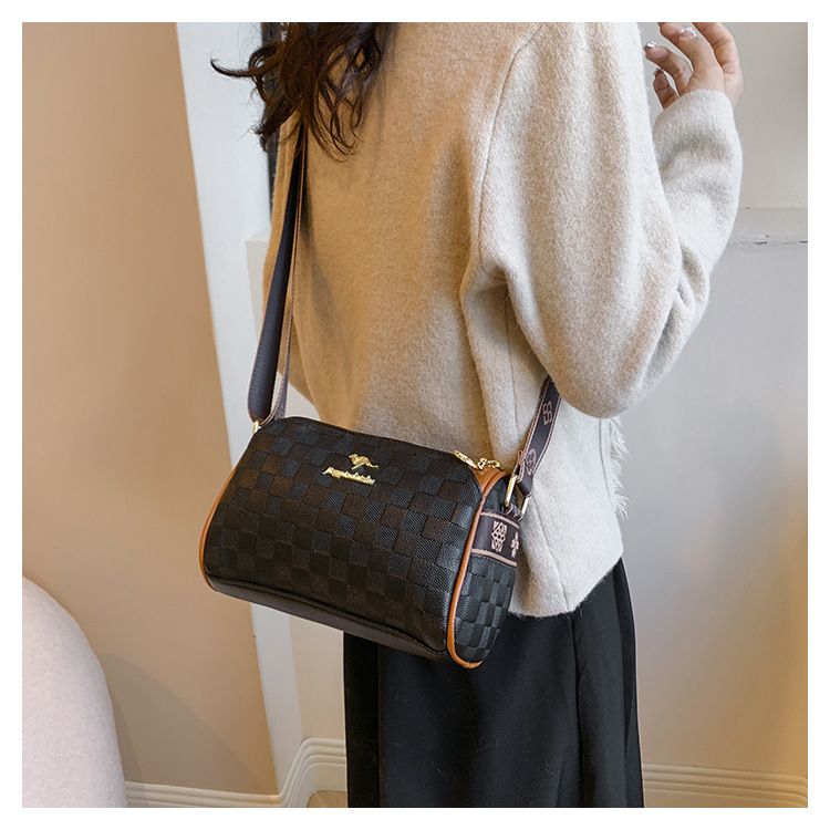 Popular High Quality Hand Bags Cute Ladies New Arrivals Women's Shoulder Bag Diamond Grid Boston one-shoulder Crossbody Soft Leather Casual Small Bag For Woman