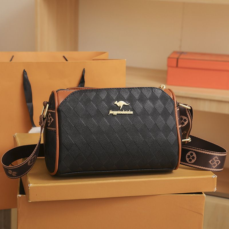 Popular High Quality Hand Bags Cute Ladies New Arrivals Women's Shoulder Bag Diamond Grid Boston one-shoulder Crossbody Soft Leather Casual Small Bag For Woman