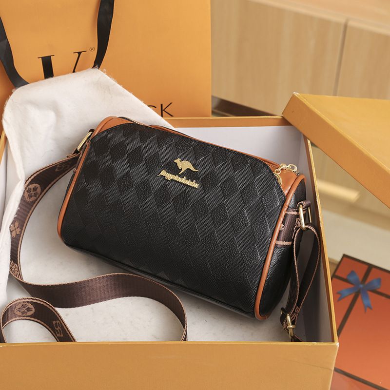 Popular High Quality Hand Bags Cute Ladies New Arrivals Women's Shoulder Bag Diamond Grid Boston one-shoulder Crossbody Soft Leather Casual Small Bag For Woman