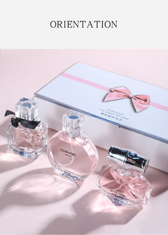 Best Sale 3PCS Custom Luxury Ladies Perfume  Flowers Set 30ml*3 Perfume Bottles Birthday Christmas Party Dating Perfume Gift Set