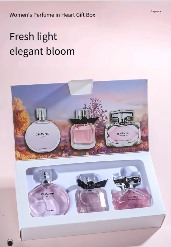 Best Sale 3PCS Custom Luxury Ladies Perfume  Flowers Set 30ml*3 Perfume Bottles Birthday Christmas Party Dating Perfume Gift Set