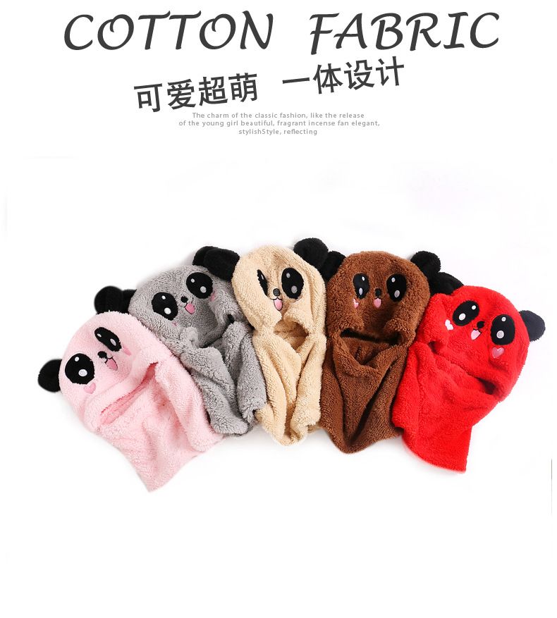 Autumn Winter Super warm Cartoon Plush Scarf Stuffed Animal Panda Toy Cap Fleece Warmth Adult Parent-Child Thicken Baby Hat
