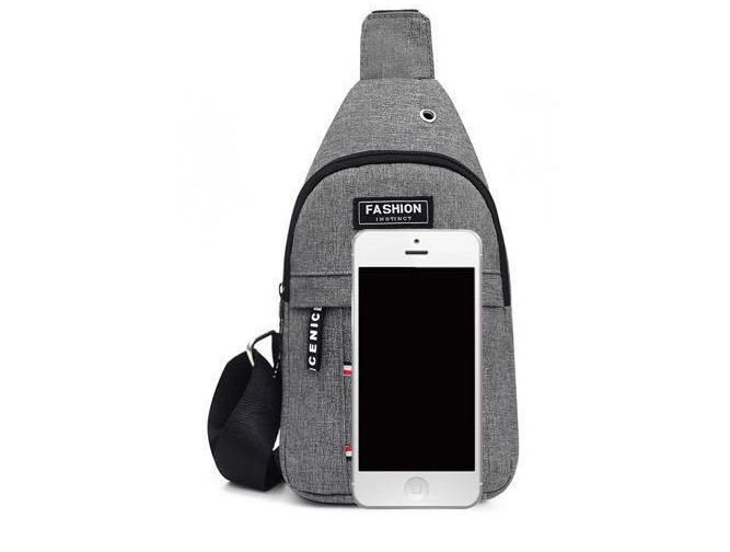 New Arrival  Custom Fashion Men Travel Messenger Bag Mens Chest Bag Nylon Single Shoulder Waterproof Crossbody Bags