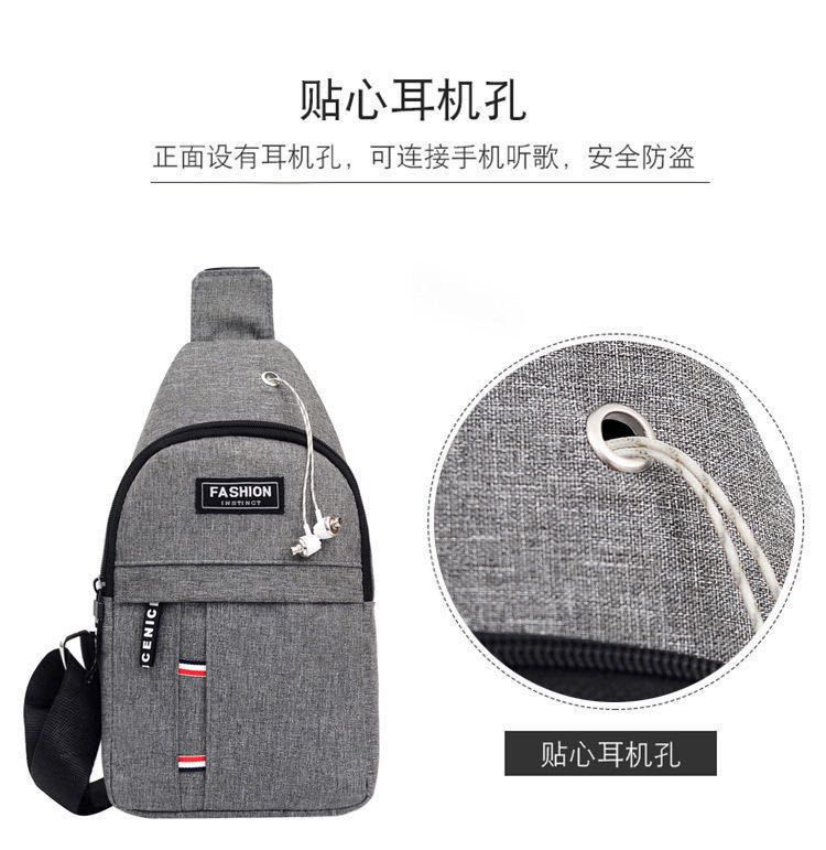 New Arrival  Custom Fashion Men Travel Messenger Bag Mens Chest Bag Nylon Single Shoulder Waterproof Crossbody Bags