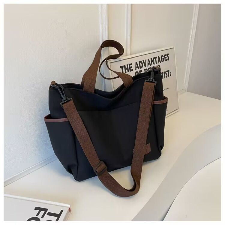 2025 Hot Selling Fashion Designer High Quality Ladies Handbags Women Shoulder Bags Multi Pockets Soft Canvas Messenger Tote Bag