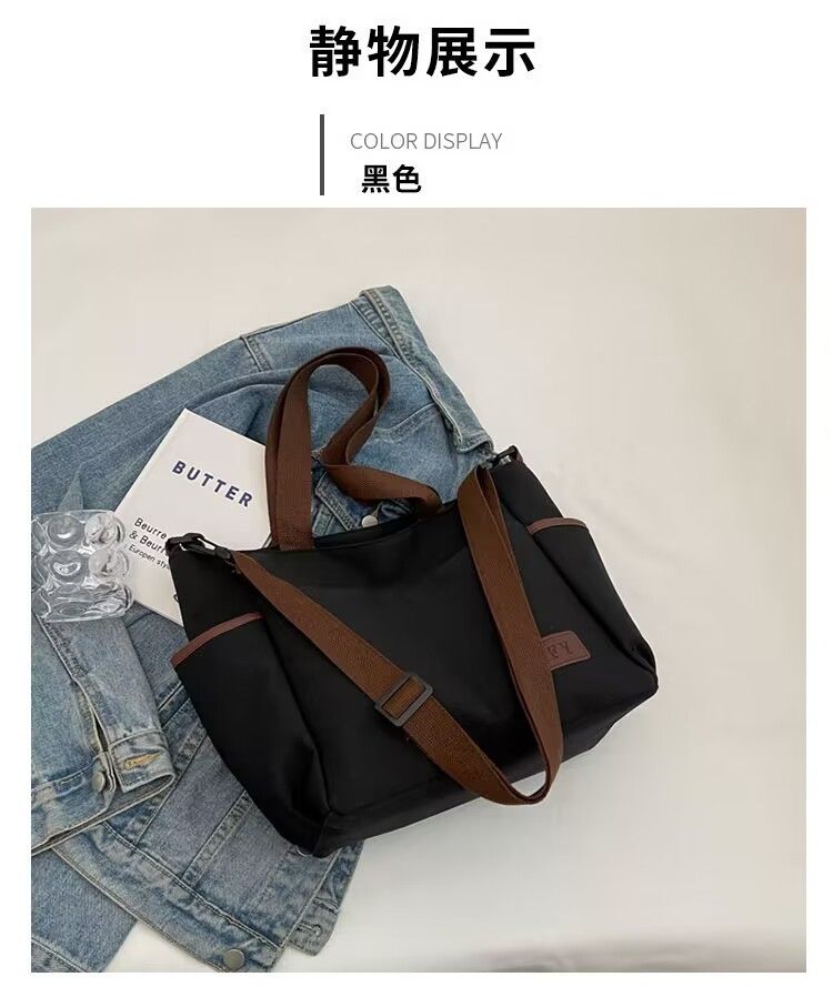 2025 Hot Selling Fashion Designer High Quality Ladies Handbags Women Shoulder Bags Multi Pockets Soft Canvas Messenger Tote Bag