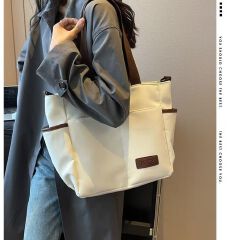 2026 Hot Selling Fashion Designer High Quality Ladies Handbags Women Shoulder Bags Multi Pockets Soft Canvas Messenger Tote Bag