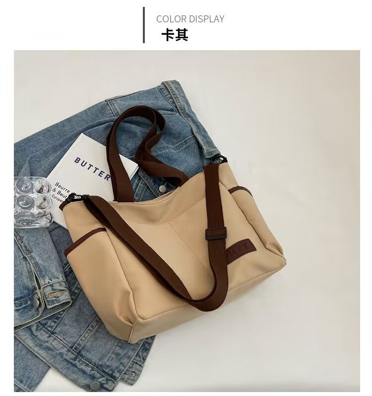 2025 Hot Selling Fashion Designer High Quality Ladies Handbags Women Shoulder Bags Multi Pockets Soft Canvas Messenger Tote Bag