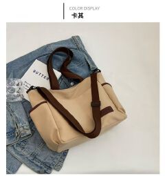2026 Hot Selling Fashion Designer High Quality Ladies Handbags Women Shoulder Bags Multi Pockets Soft Canvas Messenger Tote Bag
