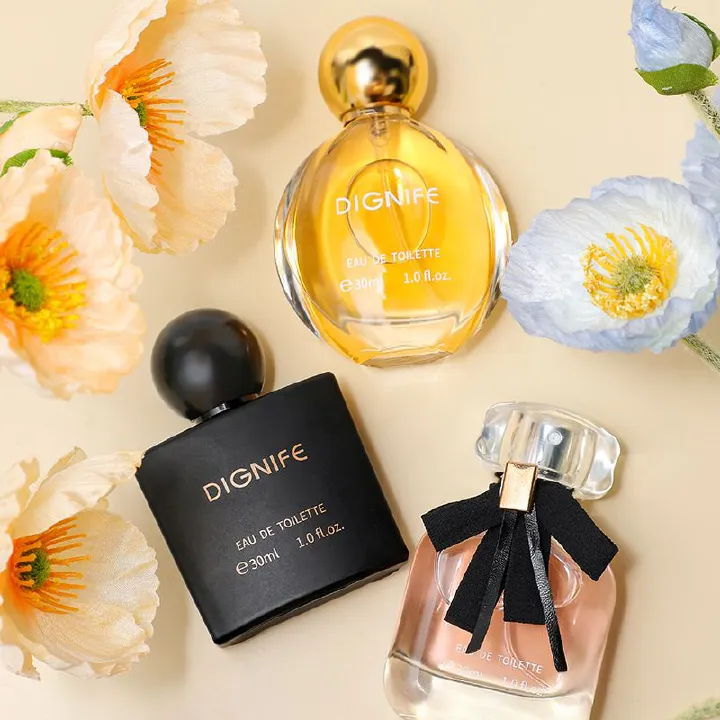 30ml*3 Piece Set for Women Long-Lasting Luxury Original Toilette Perfum Black Coffee Mon Paris Body Mist Fragrance Floral Fruit Scents Spray Perfume Gift Set for Women