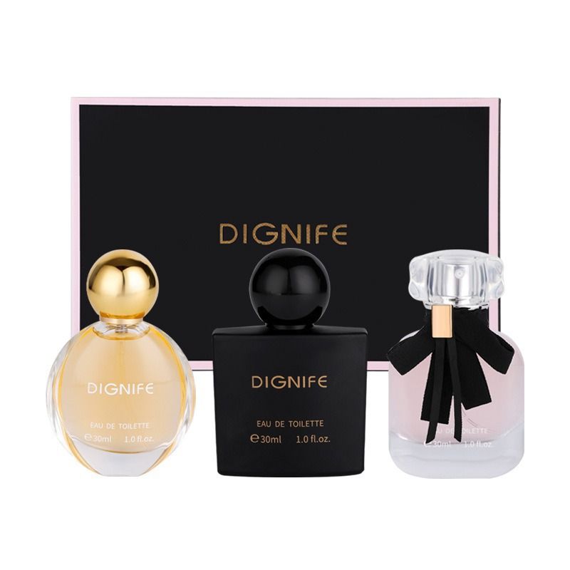 30ml*3 Piece Set for Women Long-Lasting Luxury Original Toilette Perfum Black Coffee Mon Paris Body Mist Fragrance Floral Fruit Scents Spray Perfume Gift Set for Women