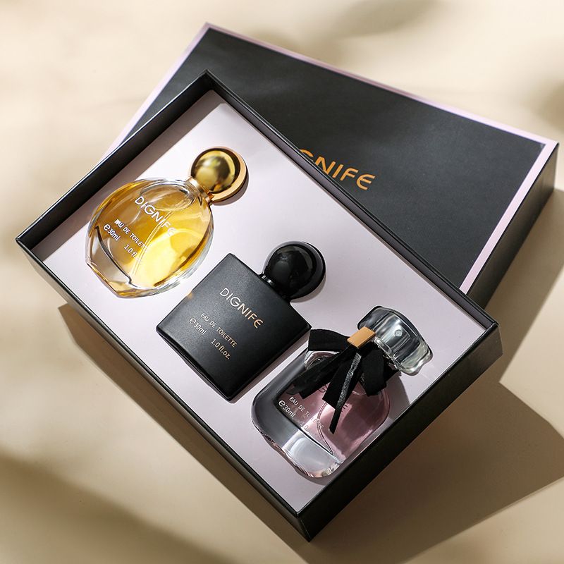 30ml*3 Piece Set for Women Long-Lasting Luxury Original Toilette Perfum Black Coffee Mon Paris Body Mist Fragrance Floral Fruit Scents Spray Perfume Gift Set for Women