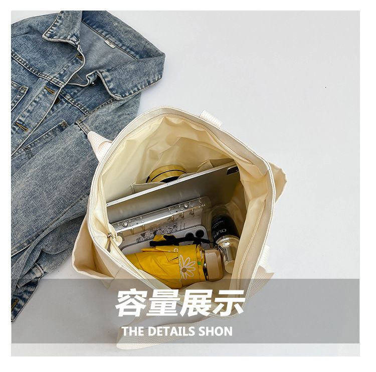 High Quility Versatile For Commuting Large-Capacity Fashionable Tote Canvas Bag For Work And Outings Single-Shoulder Armpit Bag