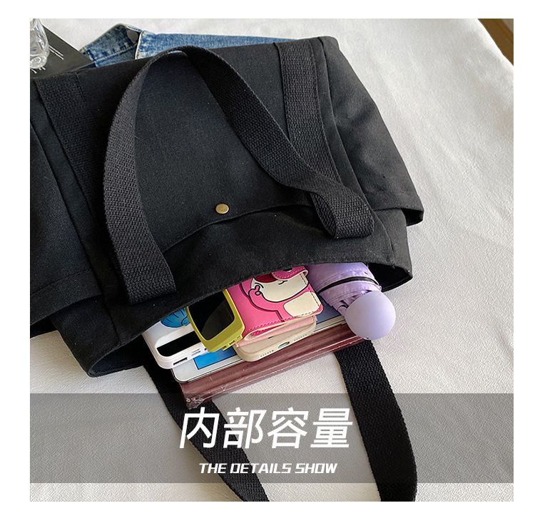 High Quility Versatile For Commuting Large-Capacity Fashionable Tote Canvas Bag For Work And Outings Single-Shoulder Armpit Bag
