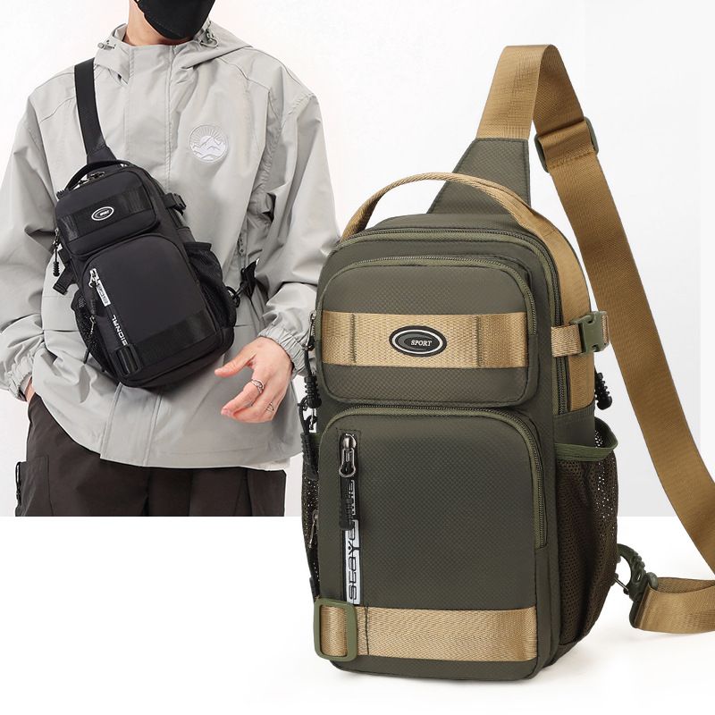 Waterproof Fashion New Designer Running Sport Motorcycle Multifunctional Shoulder Sling Crossbody Waist Bag for Men Chest Bags