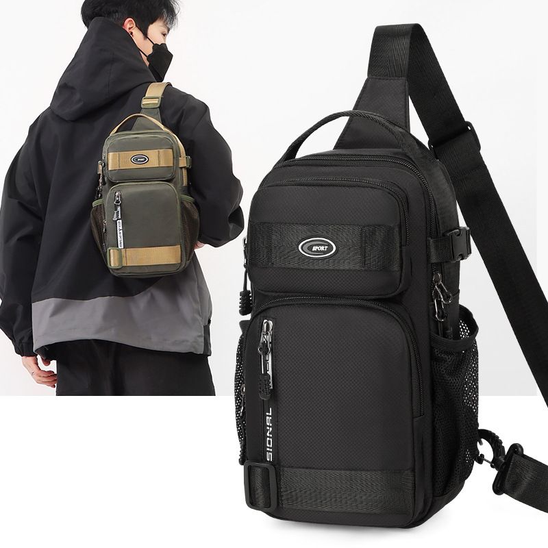 Waterproof Fashion New Designer Running Sport Motorcycle Multifunctional Shoulder Sling Crossbody Waist Bag for Men Chest Bags