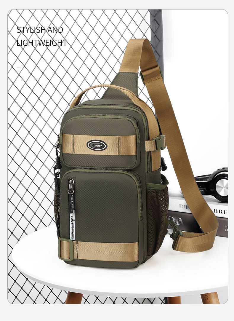 Waterproof Fashion New Designer Running Sport Motorcycle Multifunctional Shoulder Sling Crossbody Waist Bag for Men Chest Bags