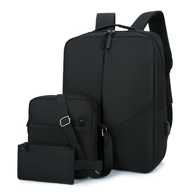 New High-capacity Laptop Fashion Backpack With Usb Charging Port 3 in 1 School Bag Set Business Laptop Bag Set