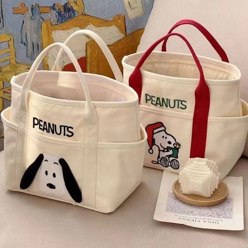 Women's Fashion Luxury High Quality Cotton Canvas  Cheap Price Stylish and Thick Canvas Tote Bags with Pocket Zipper Shopping Tote Bag with Pocket