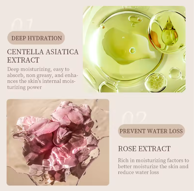 BIOAUQA Fragrant Pine and Cypress Rose Hand Cream Moisturizing Nourishing Whitening Mini Hand Cream Moisture Lotion