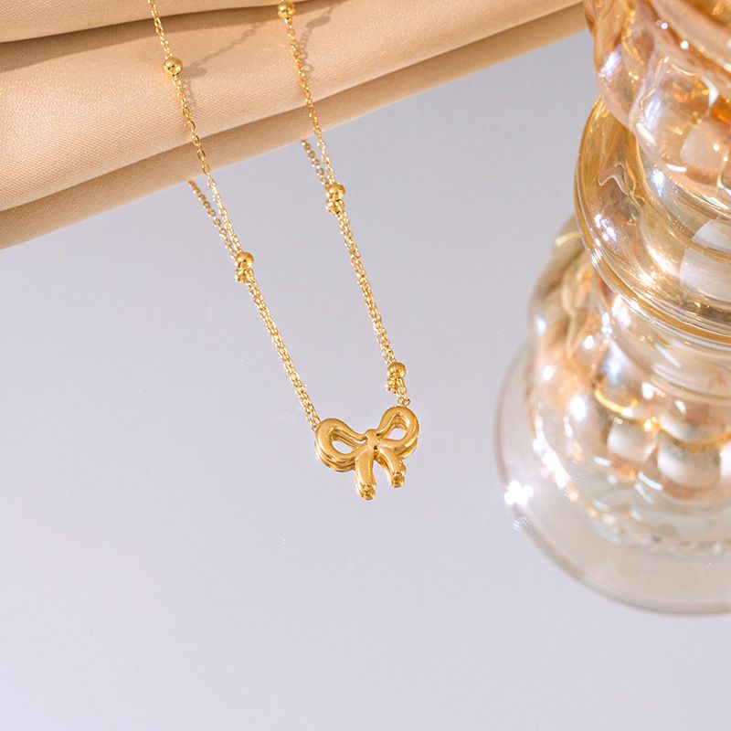 Jewelry Set - Matching Necklace, Bracelet,Ring & Stud Earrings in Gold Plated Stainless Steel, Elegant Gift for Her