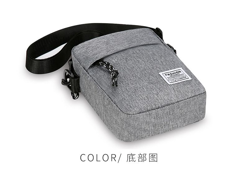 Fashion Men's Crossbody Bag Anti-Theft Lightweight Durable Nylon Small Zipper Shoulder Bag