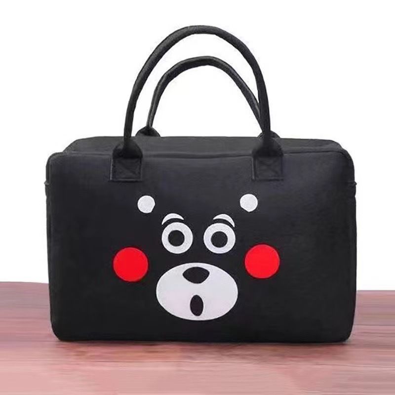 Felt String Closure Cartoon Travel Bag Portable Luggage Storage Multi-Purpose Business Trip Clothing Organizer