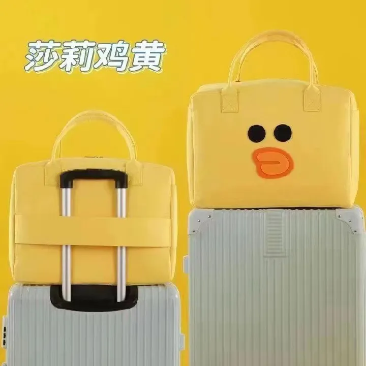 Felt String Closure Cartoon Travel Bag Portable Luggage Storage Multi-Purpose Business Trip Clothing Organizer