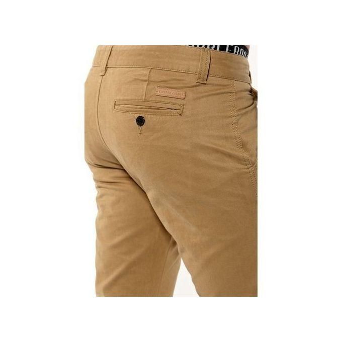 Hard Khaki Trouser Pant - Beige They are also wrinkle-resistant so you won't have to spend time ironing them out. They are also treated to resist fading so you will be wearing them for a long time
