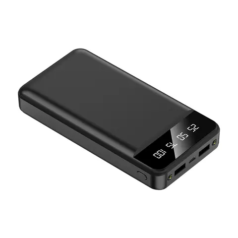 30000mAh powerbank True high capacity powerbank 30000mAh wireless powerful powerbank with LED power level display.(Green color)