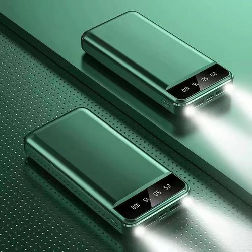 30000mAh powerbank True high capacity powerbank 30000mAh wireless powerful powerbank with LED power level display.(Green color)