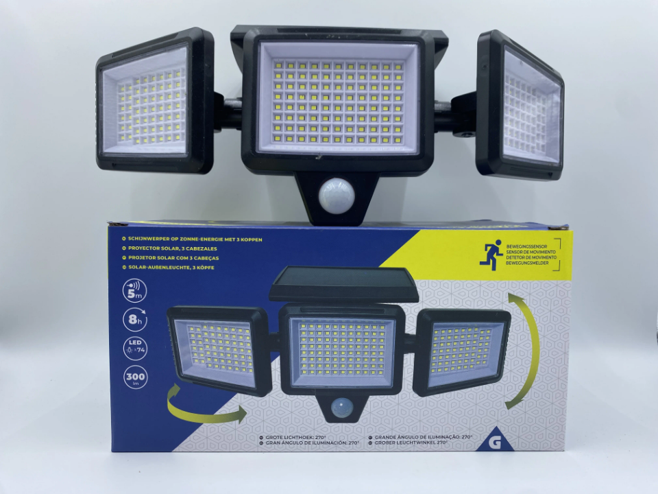 Sensor security street 3in1 light solar security light outdoor waterproof security light