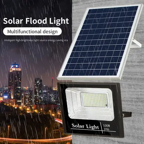 Solar light 100watts outdoor waterproof dusk to dawn super bright garden, home compound, street solar powered light