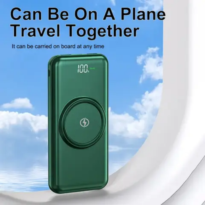 30000MAh Wireless powerbank with own inbuilt charging cables super fast charging portable power station powerbank 30000 mAh  USB Fast Charging wireless  30000mAh Power Bank
