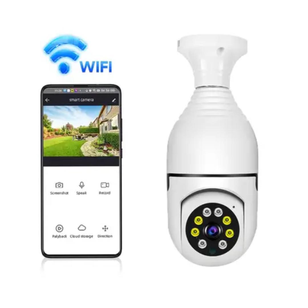 360° PANORAMIC BULB CCTV WiFi IP PTZ PAN & TILT ROTATING CAMERA FTY CAM PRO NANNY 360° PANORAMIC BULB CCTV WiFi AP HOTSPOT CAMERA WITH LED MOTION SENSOR LIGHTS. CCTV 360 SECURITY SURVEILLANCE PANORAMI