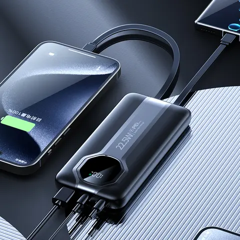 30,000mAh super fast charging powerbank high capacity &high quality actual capacity portable pocket size powerbank for traveling ,4usb output port-black