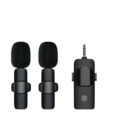 3 in 1 Wireless Microphone for iPhone, Camera, Android, iPad, Mini Microphone, USB C Microphone, iPhone Mic, 2.4G Ultra-Low Delay, Microphone for Video Recording/Vlog/TikTok/YouTube/Interview