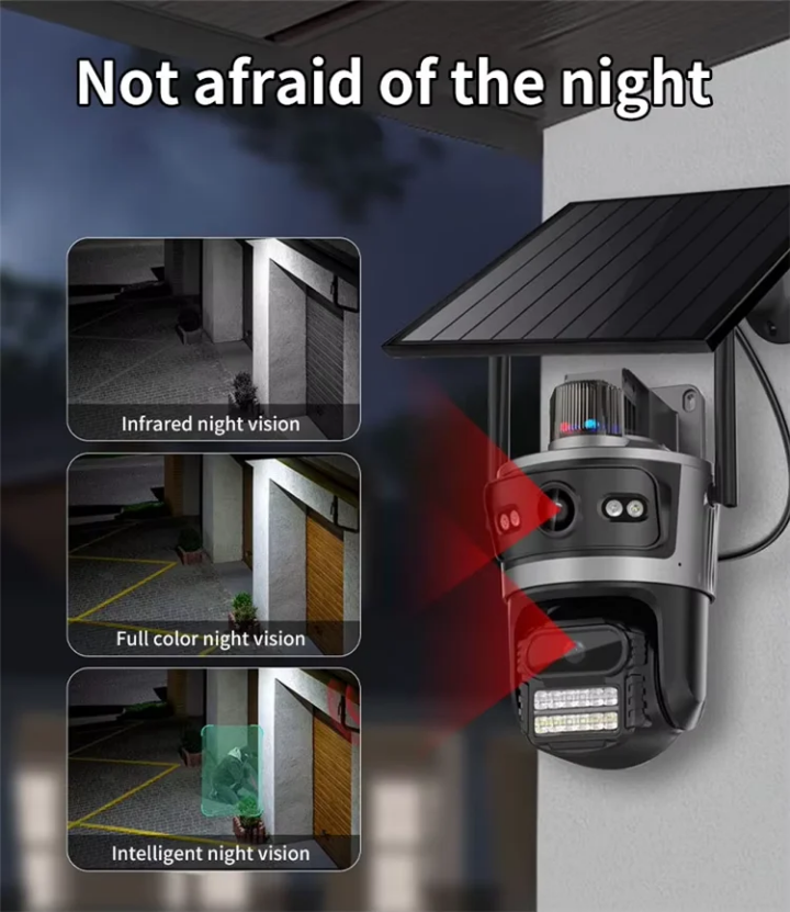 4G 8MP SOLAR CCTV CAMERA 4G SIM CARD OUTDOOR WATERPROOF 360° ROTATING, TWO WAY COMMUNICATION, FULL COLOR,MOTION DETECTION,TEXTS NOTIFICATIONS, ALARM ,NIGT VISION HD REMOTE WIRELESS SURVEILLANCE CAMERA