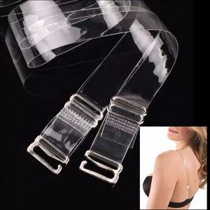 Fashion Adjustable Bra Straps Colourless Slim Silicon- 1pair.