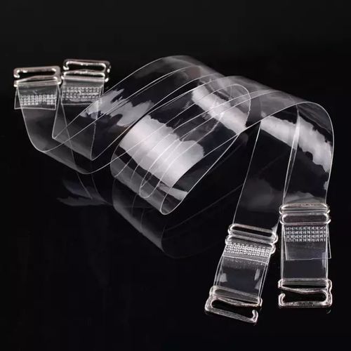 Fashion Adjustable Bra Straps Colourless Slim Silicon- 1pair.