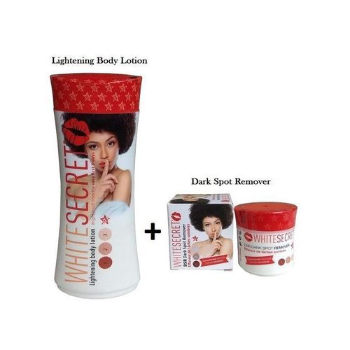 White Secret Lightening Body Lotion & Dark Spot Remover Facial Cream