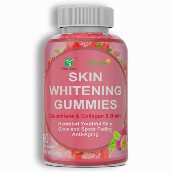 Skin Whitening Gummies with Glutathione and Collagen